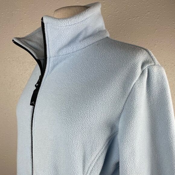 Avalanche Baby Blue Full Zip Fleece Jacket Size L EUC - Picture 4 of 7